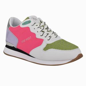 Nine West Best Sneakers Wit/Roze/Groen Nederland | KPC-518249